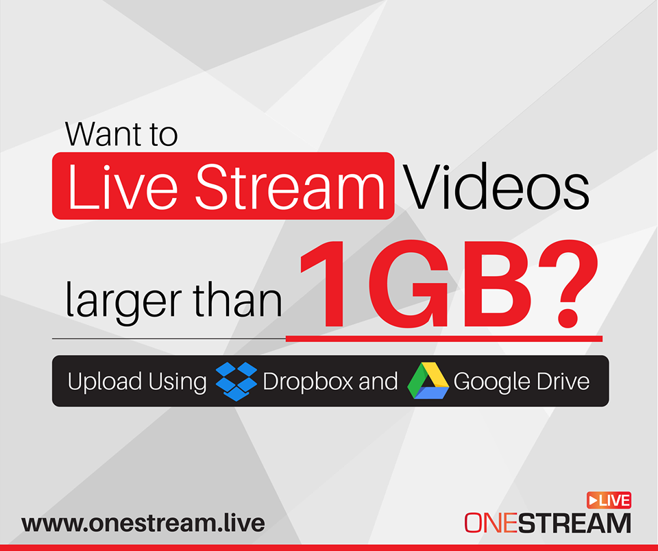 Broadcast videos from Dropbox and Google Drive with OneStream | by ...