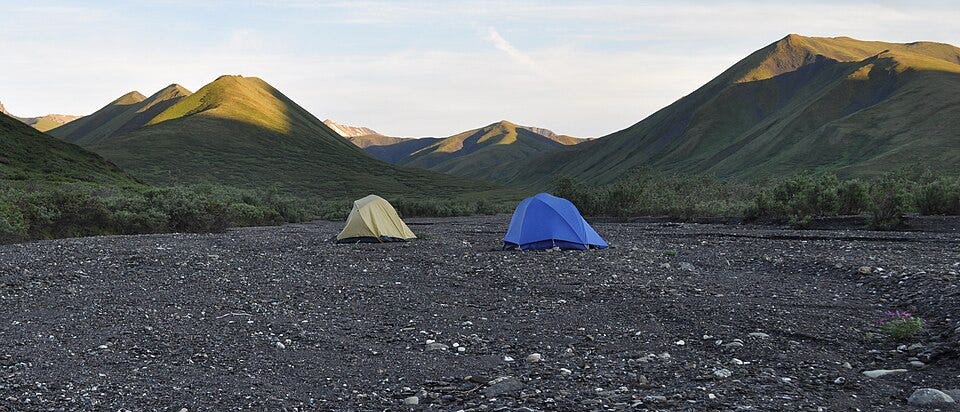 Camping on the Savage River drainage