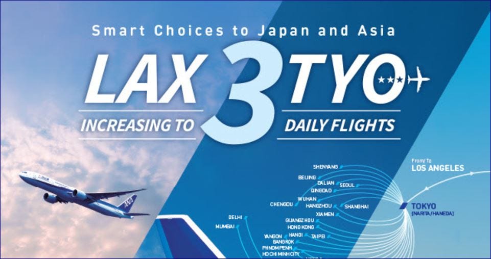 ANA doubles up on LAX-Tokyo; time for the A380??