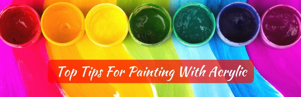 Working with 2024 acrylic paint
