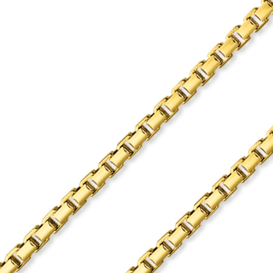 14K Gold Box Chain Italian Fashions
