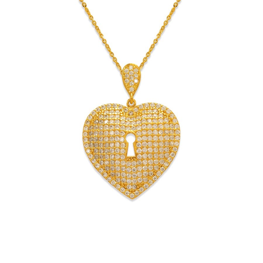 Italian Fashions: Heart-Shaped Gold Hollow Pendants