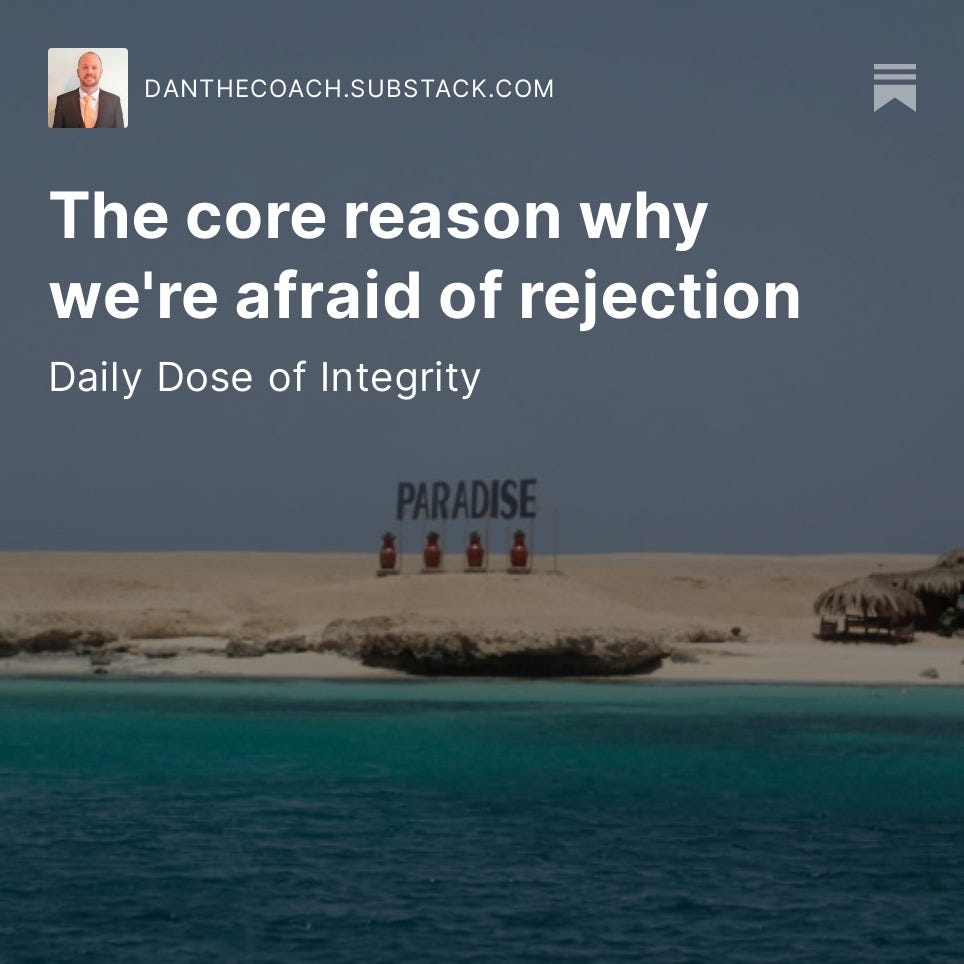 The core reason why we’re afraid of rejection by Daniel Munro Medium