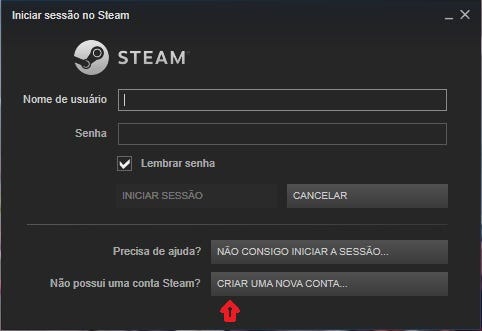 Como criar conta grátis na STEAM, baixar e Instalar a STEAM no PC