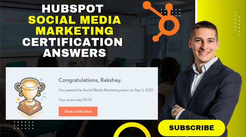 HubSpot Social Media Marketing Certification Exam Answers — Guaranteed