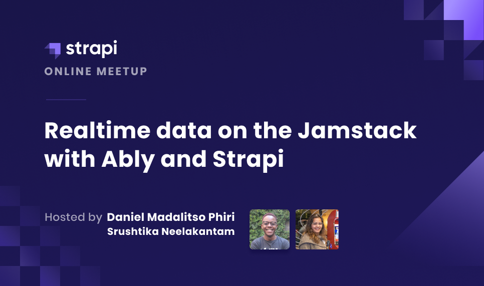 inar Recap Realtime data on the Jamstack with Ably & Strapi