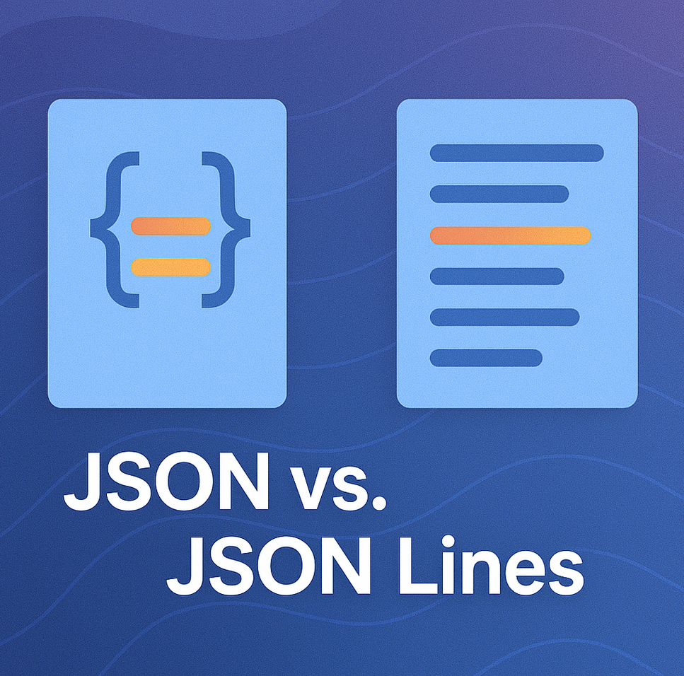 JSON vs. JSON Lines (JSONL). When to choose one over the other | by ...