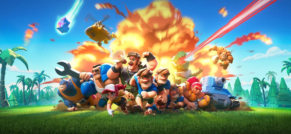 Experience in clash royal and roblox game in pc or mobile