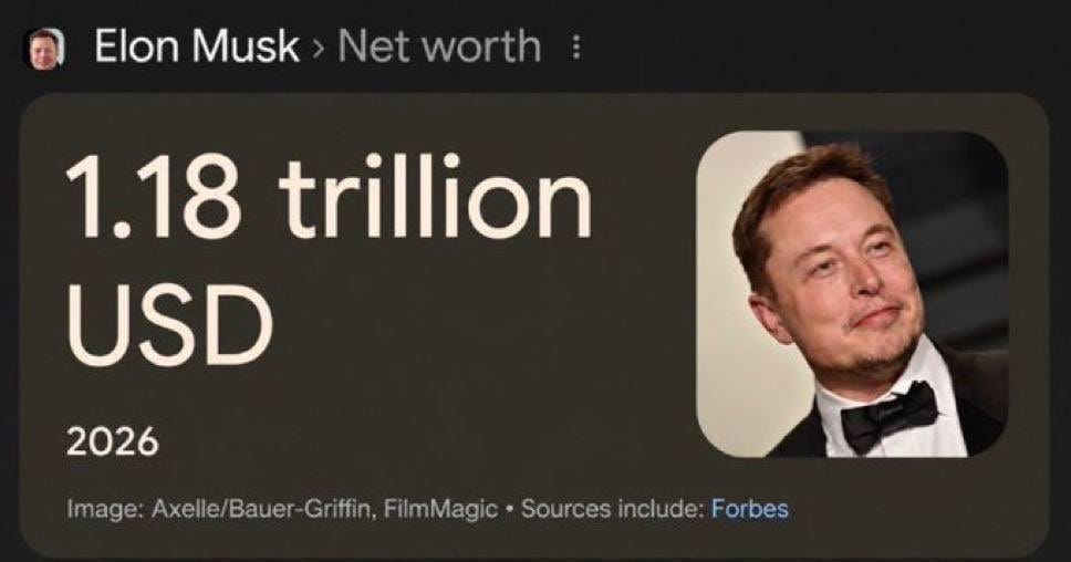 Elon Musk Becomes the World’s First Trillionaire