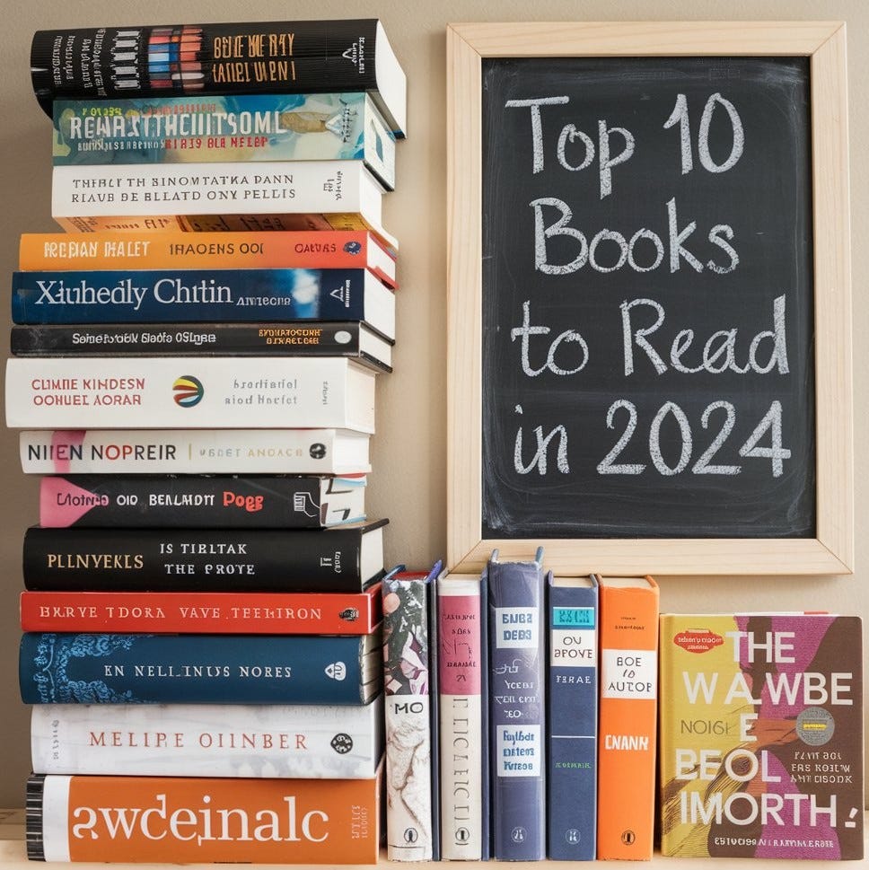 Top 10 Books to Read in 2024. Top 10 books to read in 2024 by Umar
