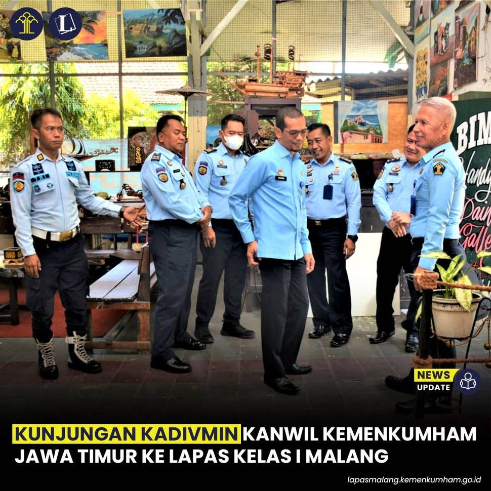 KadivMin Kemenkumham Jatim Cek Lapas Kelas I Malang