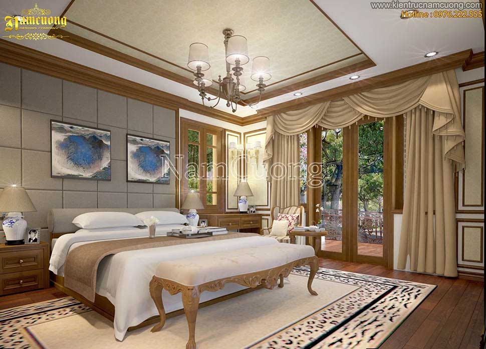 Nội thất biệt thự gỗ tự nhiên