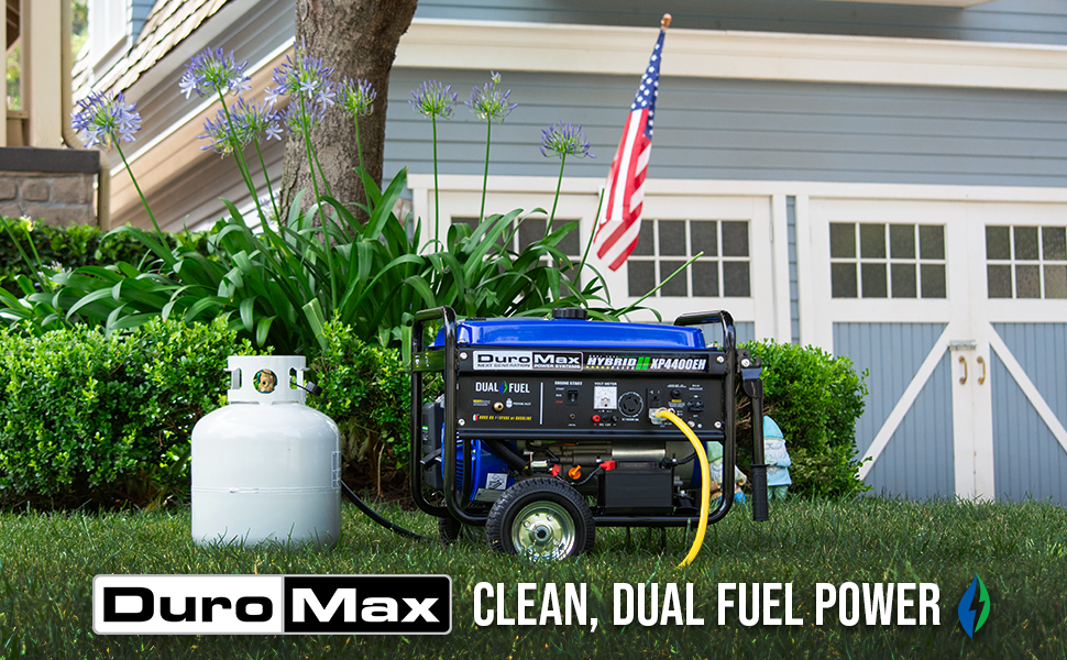 DuroMax XP4400EH Power on Your Terms with Dual Fuel Convenience and 4400 Watts of Portable