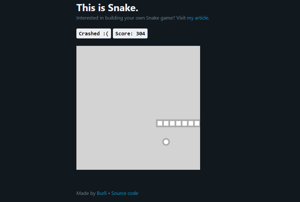 How to Create A Snake Game in HTML CSS & JavaScript