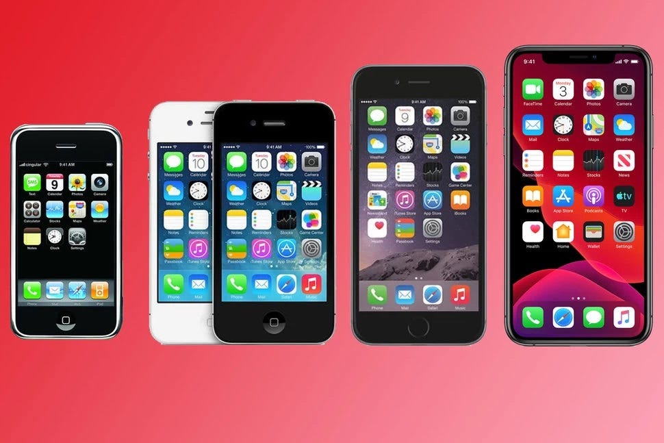 History of Apple iPhones. See how much the iPhone has changed by