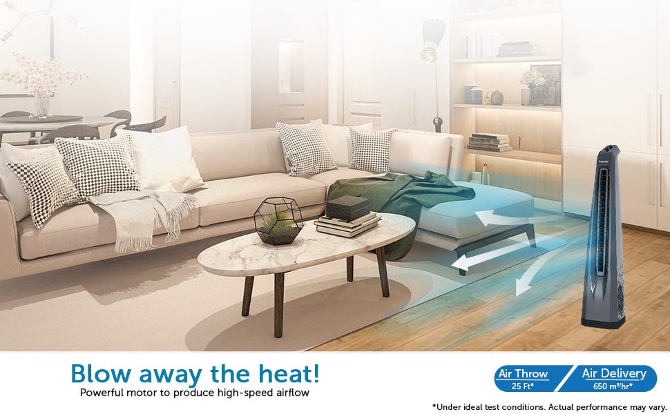 Symphony Surround HighSpeed Bladeless Technology Tower Fan A Comprehensive Review 2024 by