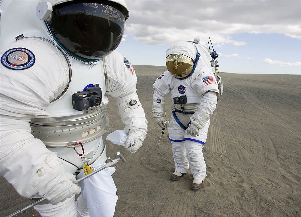 Why space suits are white?. Space exploration is an incredible feat… | by  Karan Kumar | Predict | Medium