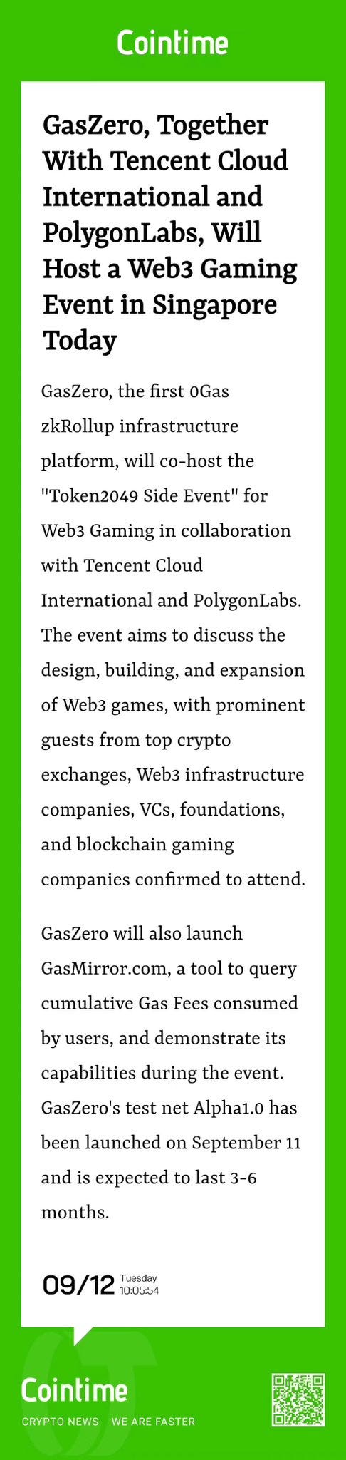Recap: Token2049 Side Event Web3 Gaming Event on Sep 12 in Singapore | by  GasZero | Medium