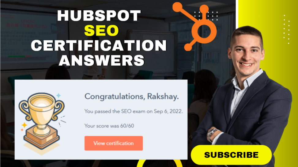 HubSpot SEO Certification Exam Answers — Guaranteed Pass by RB Tech