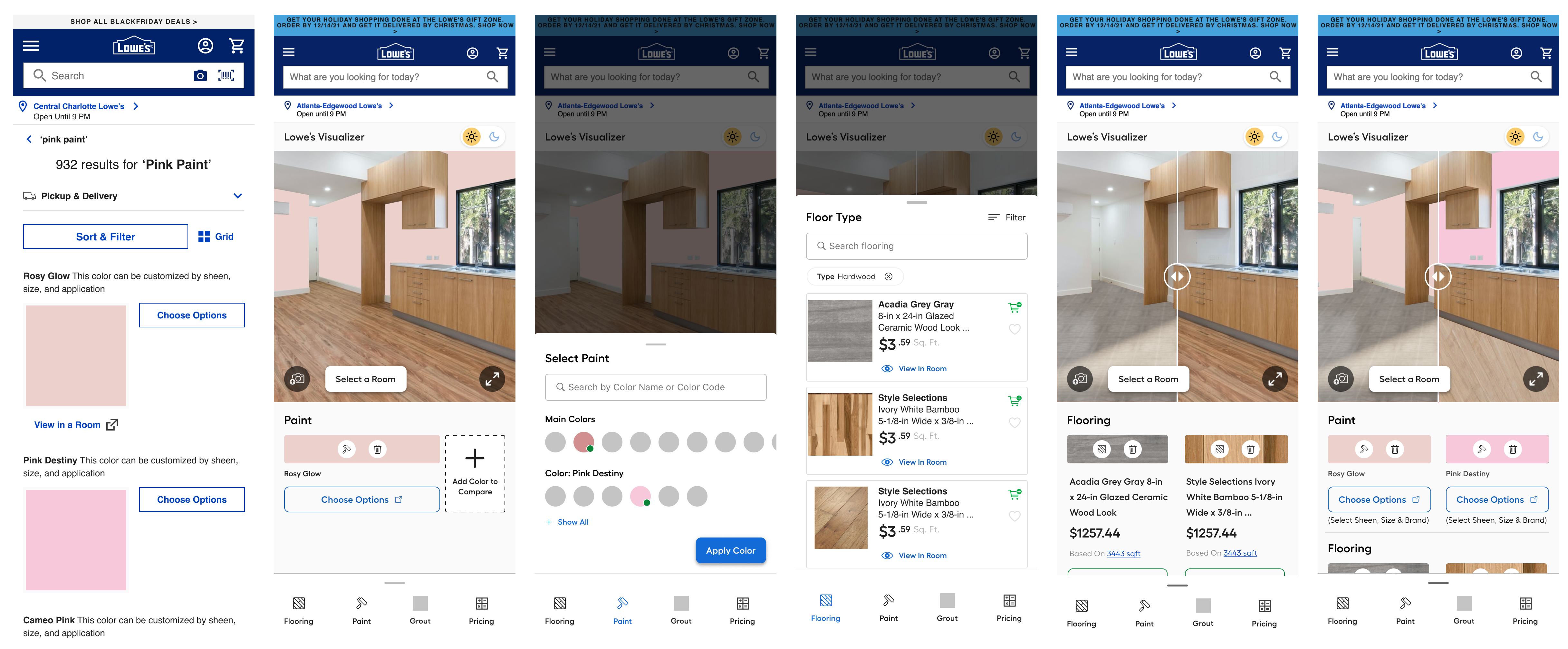 Case Study Lowe s Flooring and Paint Visualizers by Rebecca Bar