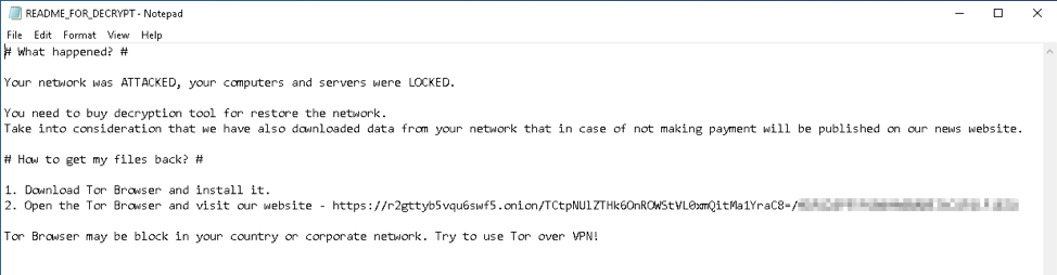 Diavol — A New Ransomware