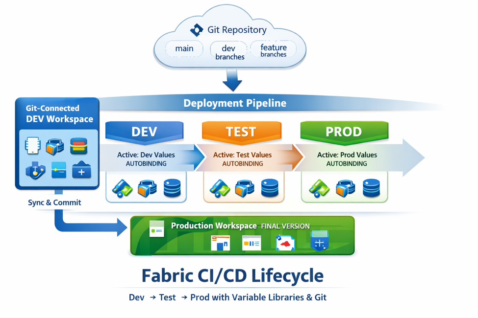Mastering CI/CD in Microsoft Fabric: The Complete Dev/Test/Prod Playbook for Enterprise Analytics