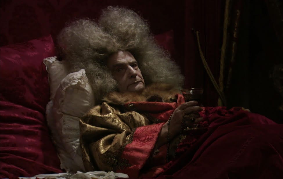 The Death of Louis XIV (2016) is shot like a chiaroscuro by Caravaggio., by Lou Filarski