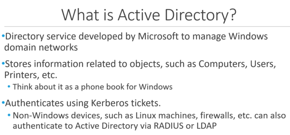 My Active Directory learning path
