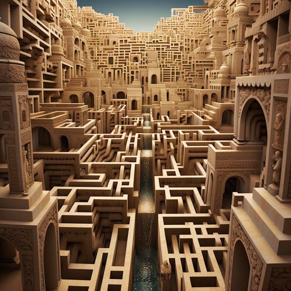 What Is The Difference Between Maze And Labyrinth by Regia Marinho