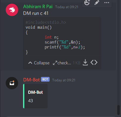 Run C or Python Programs Using Discord Bot | by Abhiram R Pai | Geek  Culture | Medium