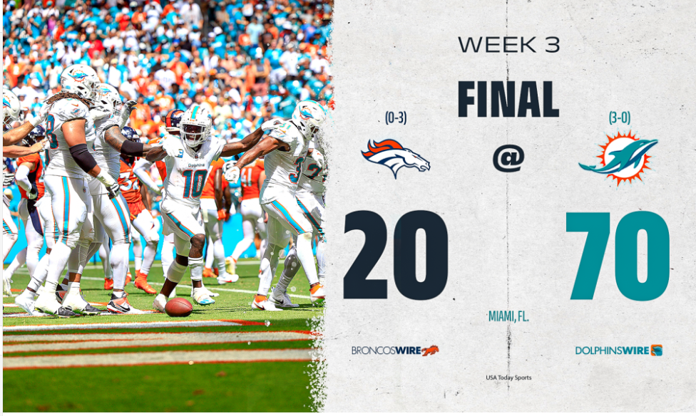 Denver Broncos vs. Miami Dolphins: Final score and Week 3 game recap