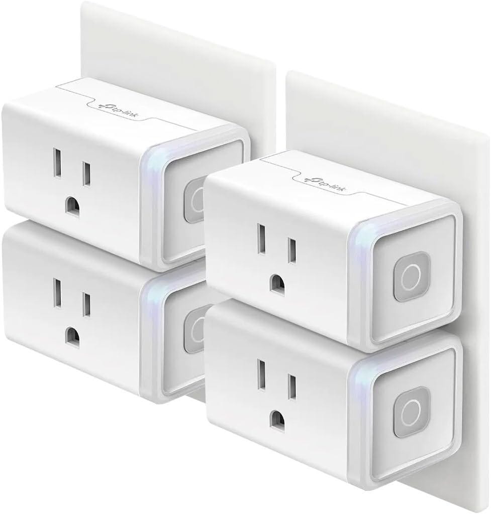 Kasa Smart Plug HS103P4, Smart Home WiFi Outlet, Works with Alexa
