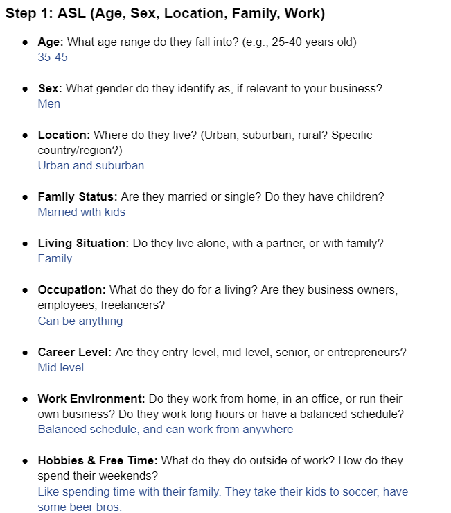 Understanding the demographics of your customer profile