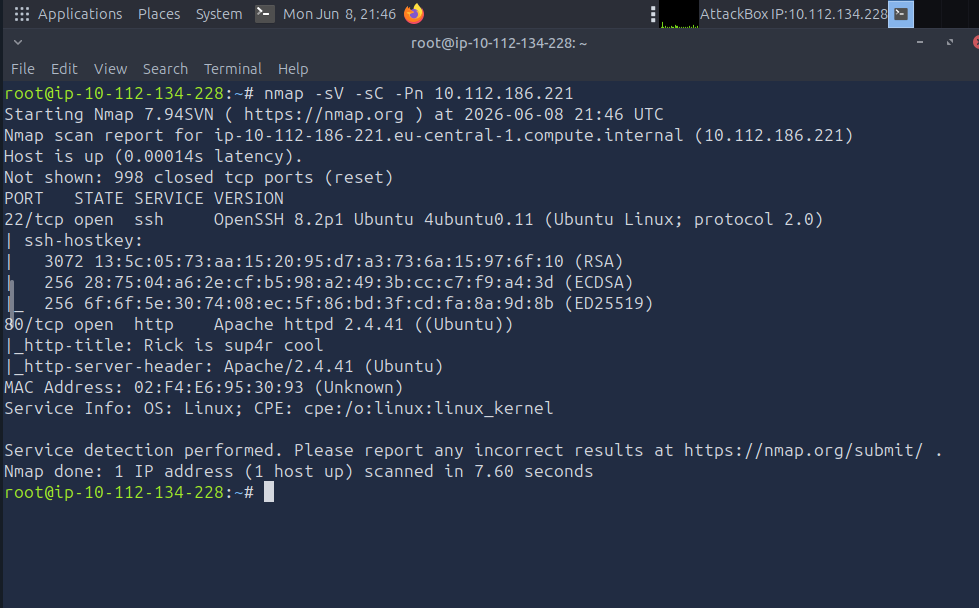 Pickle Rick CTF From cat Blocked to Root Shell (TryHackMe Walkthrough + Detection)