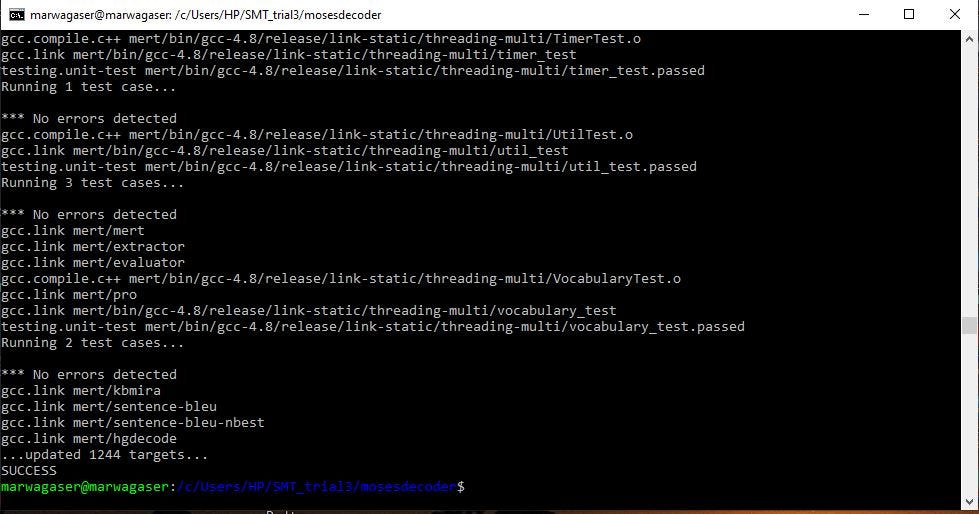 Installation Guide: Moses Decoder on Windows 10 | by Marwa Gaser | Medium