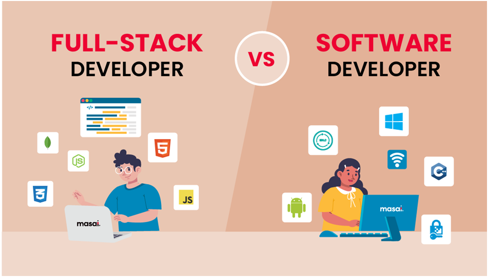 Distinction Between Full Stack Developer vs.  Developer by