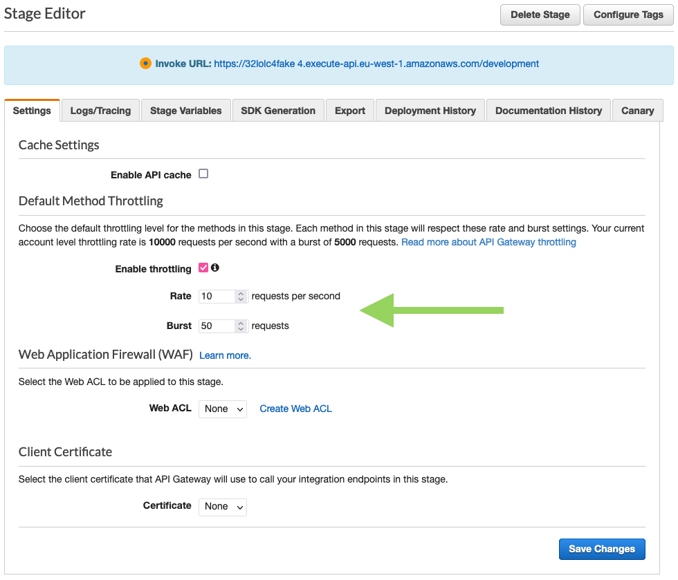 How To Set Your REST API’s Default Rate & Burst Throttling Limits by