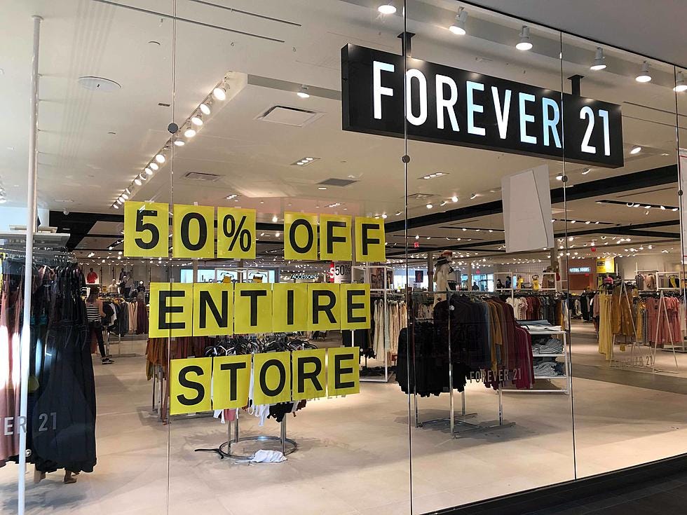 Forever 21 to close all 44 locations in Canada as retailer in bankruptcy  proceedings