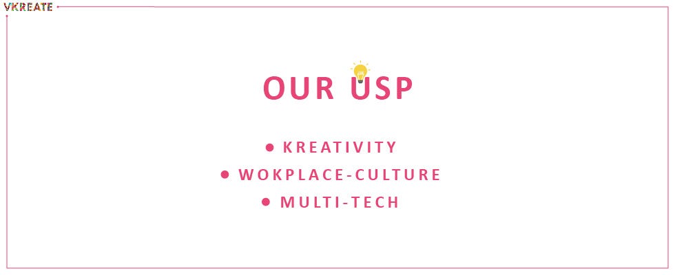 Why USP? What is USP? Let’s know Vkreate’s USP by Vkreate Medium