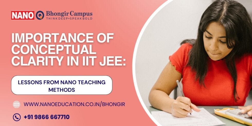 Importance of Conceptual Clarity in IIT JEE: Lessons from Nano Teaching Methods