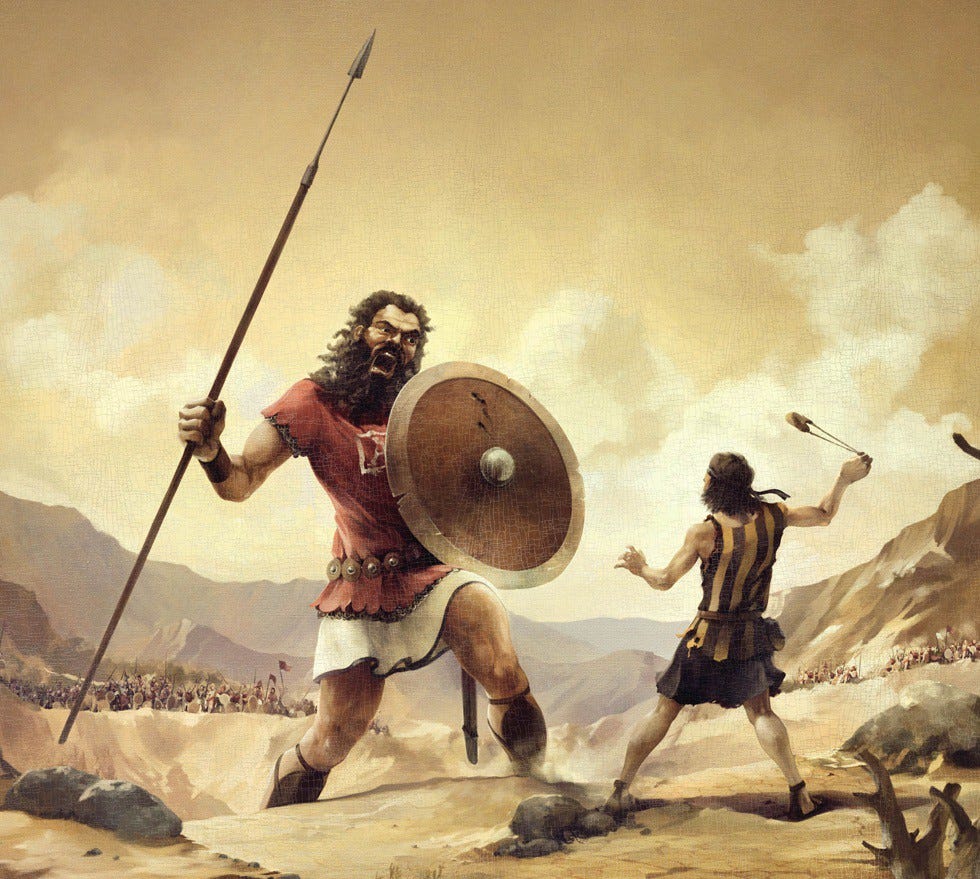 David vs Goliath: lessons from the boy who defeated the giant. | by Kelechi  Ogbujah | Medium