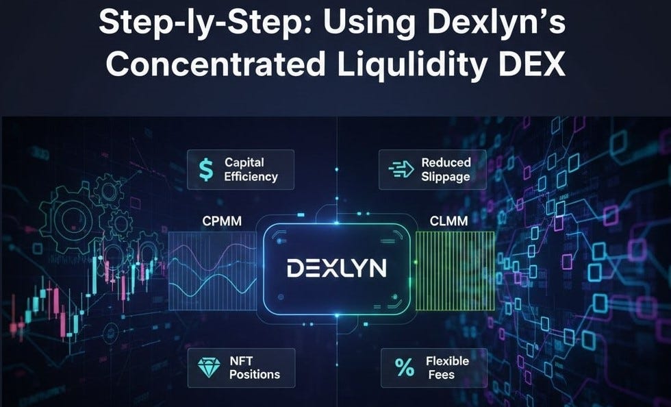 Step by Step: Using Dexlyn’s Concentrated Liquidity DEX