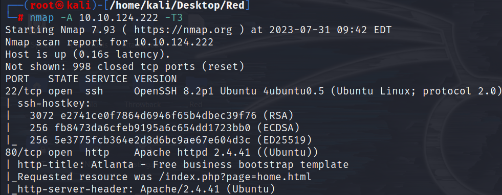 TryHackMe- Red Walkthrough. Hey everyone. Recently I attempted the