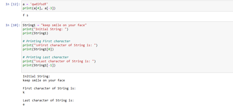 Strings. Python does not have a character data… | by siva Sankar | Oct ...