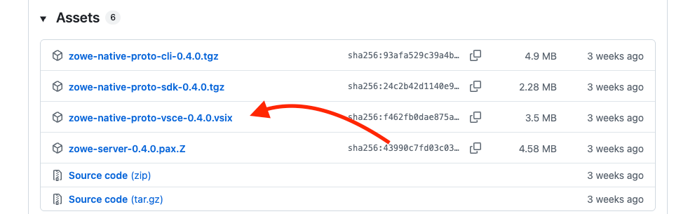 Download the latest vsix and install into VS Code