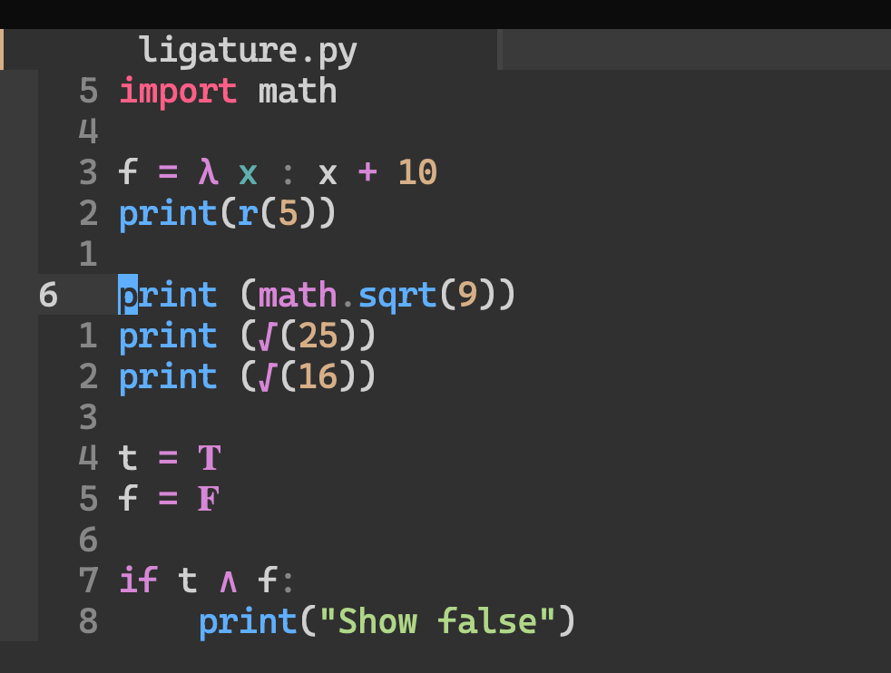 Vim Digraphs and Ligatures. Overview by alpha2phi Medium