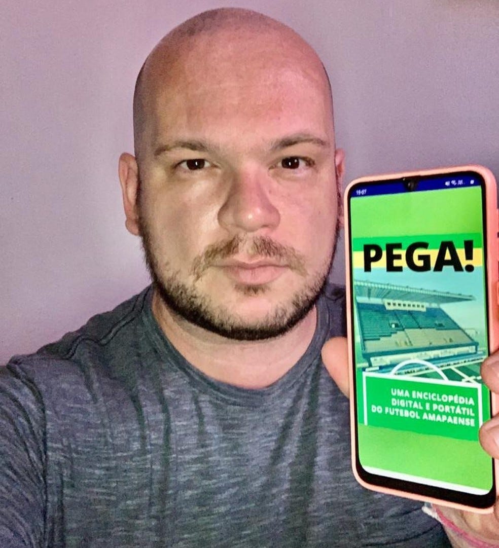 Professor cria aplicativo com dados históricos e curiosidades do futebol e dos clubes do Amapá