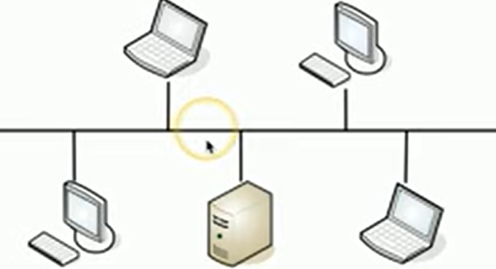 Bus topology from Professor Messer.