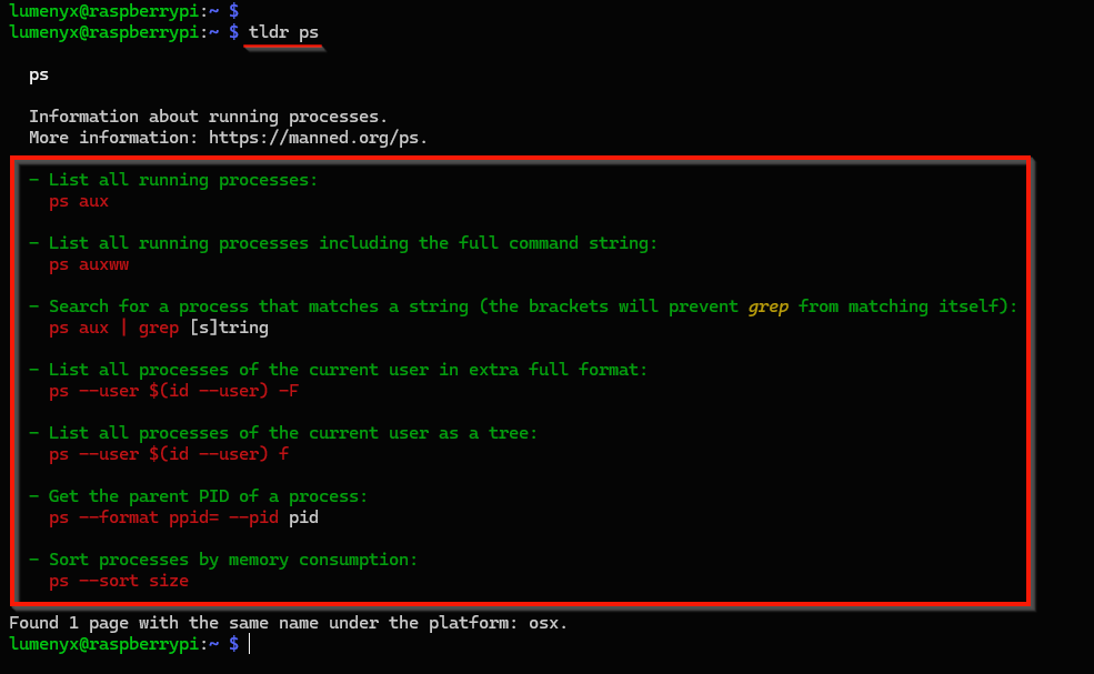 Installing TLDR on Linux