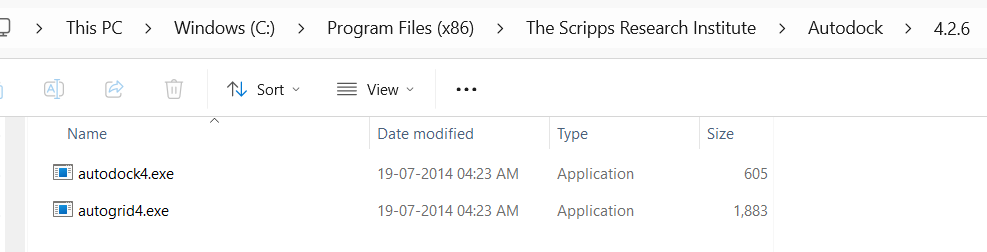 The autodock4 and autogrid4 exe files have to be copied into you working directory where the pdbqt files along with the .dpf and .gpf files for successful execution of the docking simulation.